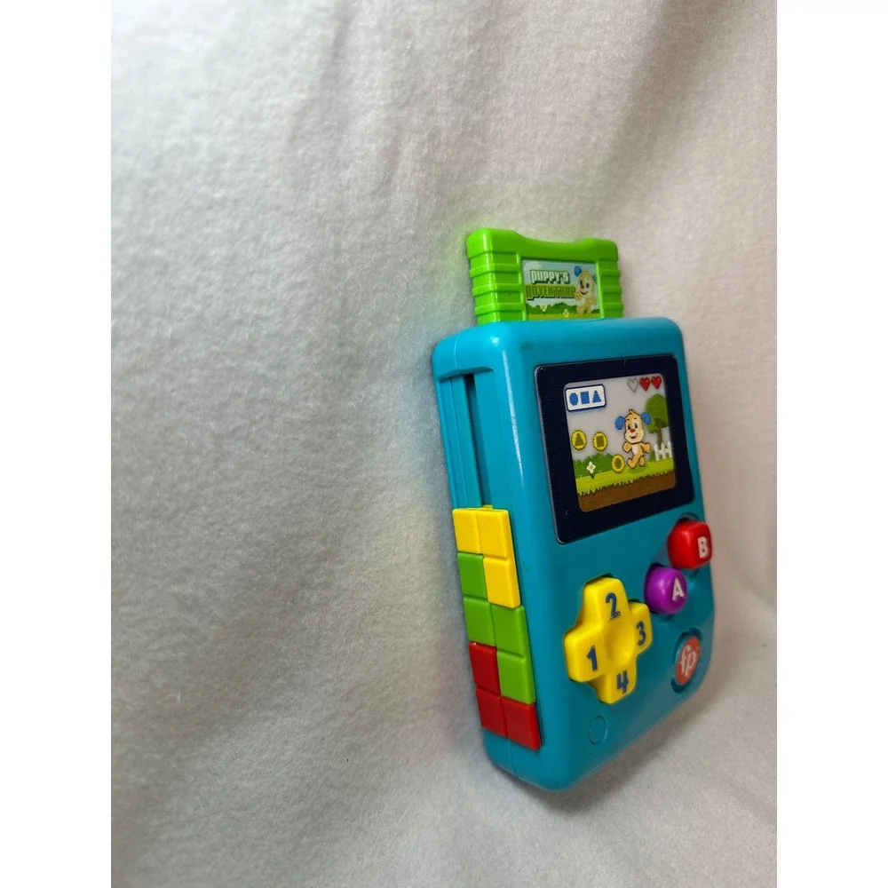 Fisher-Price Laugh & Learn Lil‎ Gamer Musical Toddler Toy Blue Puppy Adventure